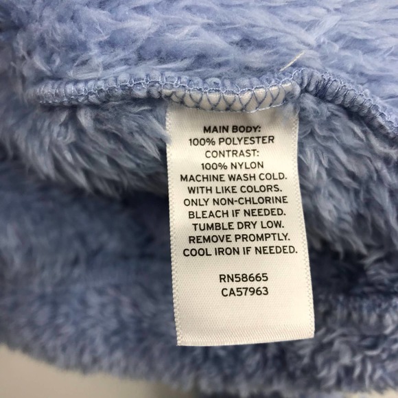 BP. Teddy Plush Fleece Hoodie Sweatshirt S Half Zip Womens Blue Forever NWT - Picture 4 of 7